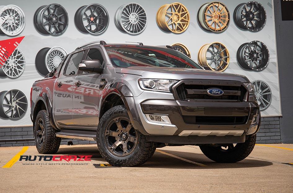 Ford Ranger Beast Black Machined With Dark Tint Car